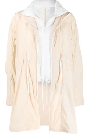 MAX & MOI Layered-design hooded parka