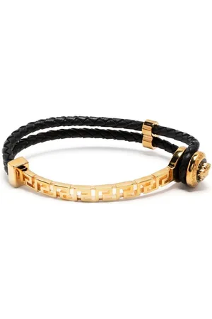 Versace Medusa Braided Leather Bracelet for Women  US Online Store