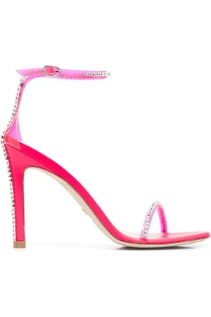 Stuart Weitzman Crystal-embellished 120mm heel sandals