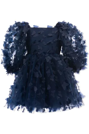 Tulleen Mariposa floral-appliqu?? dress