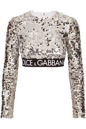 Sequin & Glitter Party Tops - silk - women - 18 products