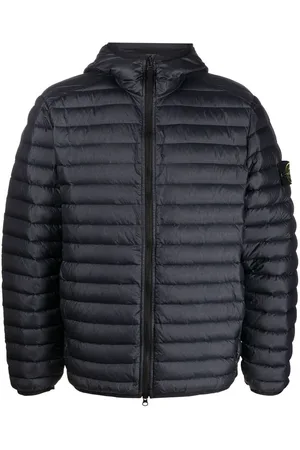 Stone Island Compass-patch padded short jacket