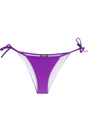 Dsquared2 Logo-print side-tie bikini bottoms