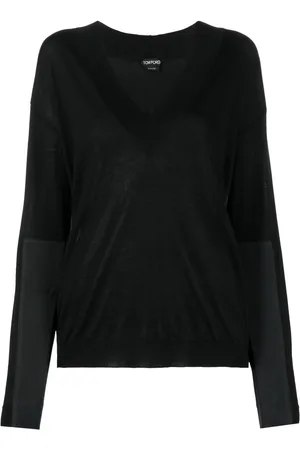 Tom Ford Panelled V-neck knitted jumper