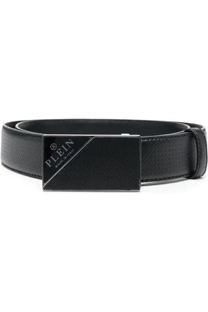Philipp Plein Logo-buckle leather belt