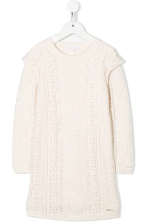 Chloé Pointelle-knit midi dress