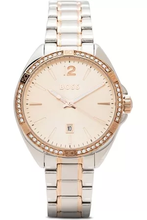 HUGO BOSS Women Watches - Felina linked crystal-embellished watch