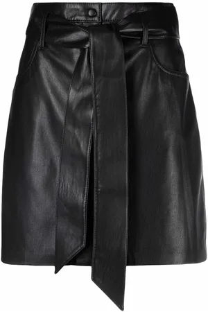 Nanushka A-line belted mini skirt