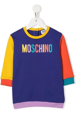 Moschino Logo-print colour-block T-shirt dress