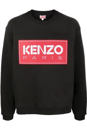 Kenzo Logo-patch crew-neck sweatshirt