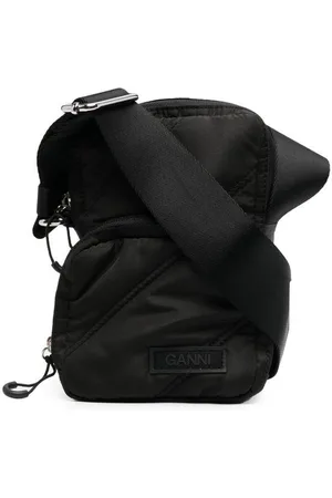 Ganni Quilted tech crossbody bag