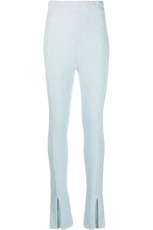 ROTATE Flared-cuff knitted trousers