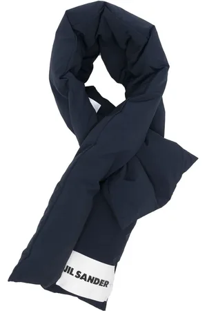 Jil Sander Logo-patch down-padded scarf