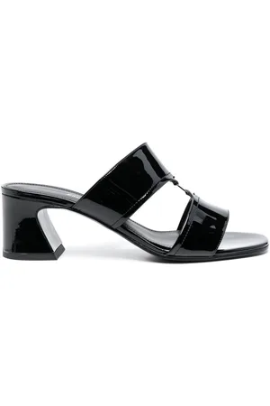 Salvatore Ferragamo Double-strap leather mules
