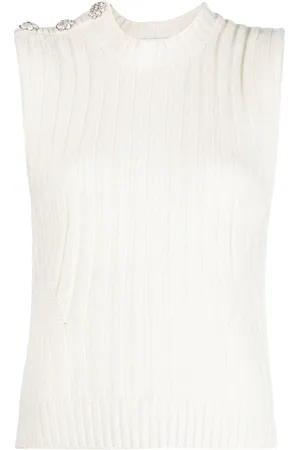 Ganni Rib-knit vest top