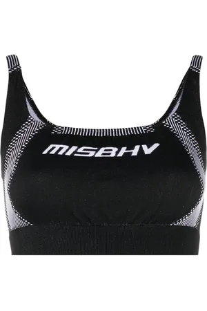 MISBHV Logo-print crop top