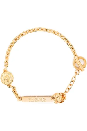 AUTH Gianni Versace Medusa Medal Head Motif Gold Bracelet L19cm Fast  shipping  eBay