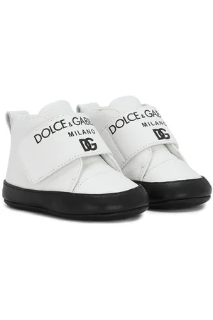 Dolce & Gabbana Kids - High-Top Portofino Sneaker - Kids - Rubber/Calf LeatherCalf Leather - 24 - White