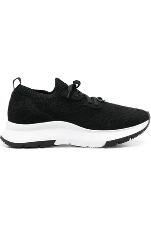 Gianvito Rossi Glover boucl?? low-top sneakers