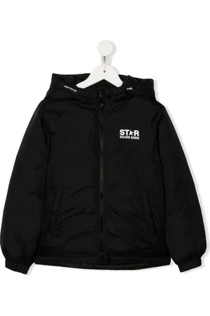 Golden Goose Logo zipped hooded jacket