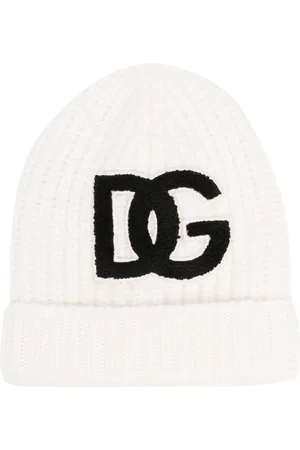 Dolce & Gabbana Brushed-logo virgin wool ribbed beanie