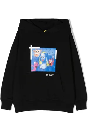 OFF-WHITE Graphic-print cotton hoodie