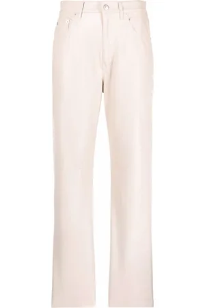 Nanushka Faux-leather straight leg trousers