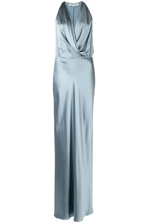 Michelle Mason Draped halterneck gown