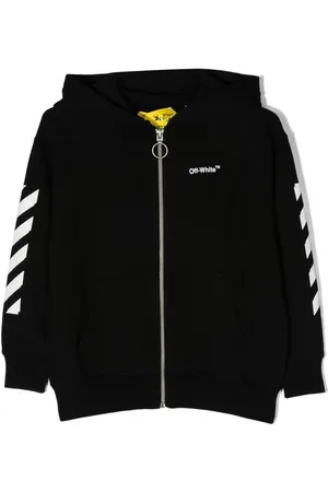 OFF-WHITE Logo-print zipped hoodie