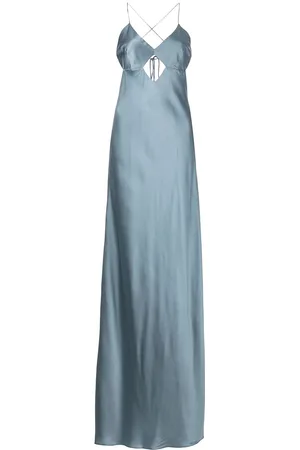 Michelle Mason Cut-out detail silk gown