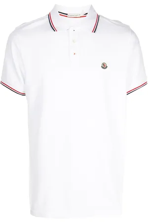 Moncler Stripe-trim polo shirt