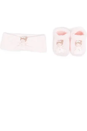 La Perla Embellished booties & headband set