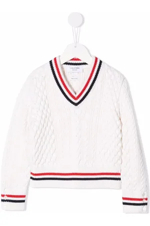 Thom Browne RWB Cricket Cable sweater