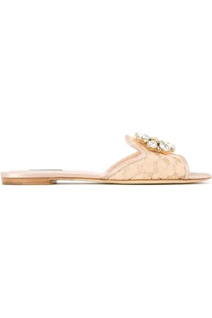 Dolce & Gabbana Embellished lace sandals