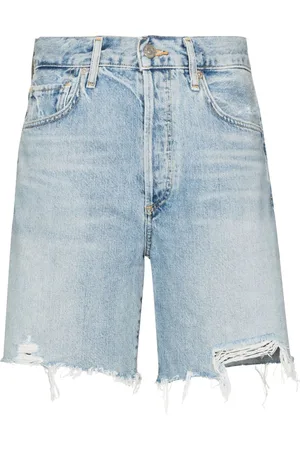 Citizens of Humanity Camilla frayed-hem denim shorts