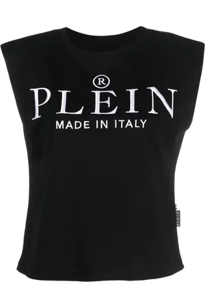 Philipp Plein Logo-print cotton tank top