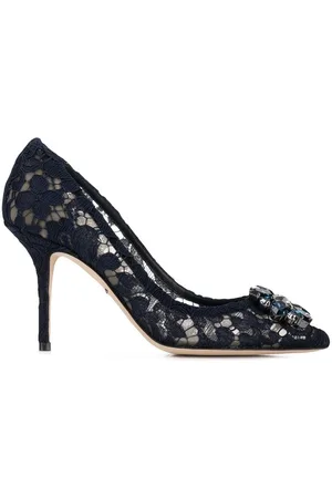 Buy Dolce & Gabbana Mary Jane Baroque Heel Pumps - Black At 40% Off |  Editorialist