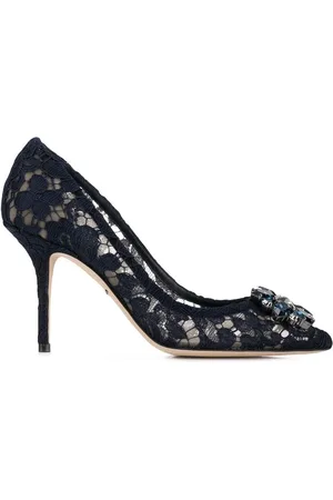 Buy Dolce & Gabbana Mary Jane Baroque Heel Pumps - Black At 40% Off |  Editorialist