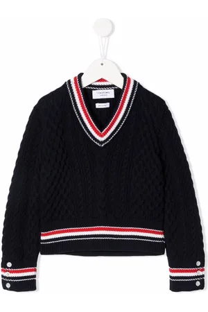 Thom Browne RWB Cricket Cable sweater