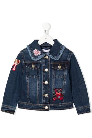 MONNALISA Patch-detail denim jacket