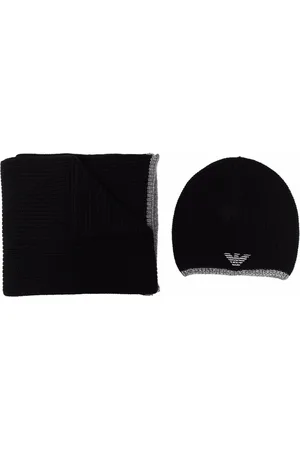 Emporio Armani Embroidered logo scarf