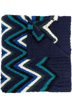 Missoni Zig-zag embroidered scarf