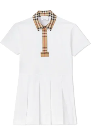 Burberry Vintage Check trim piqu?? polo shirtdress