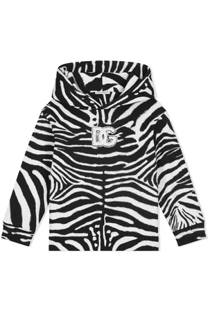 Dolce & Gabbana Zebra-print cotton hoodie