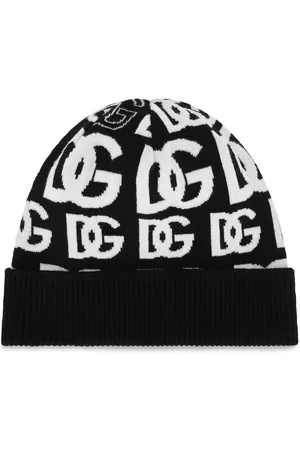 Dolce & Gabbana DG-logo cashmere-blend beanie