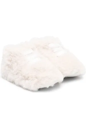 MONTELPARE TRADITION Faux-fur touch-strap shoes
