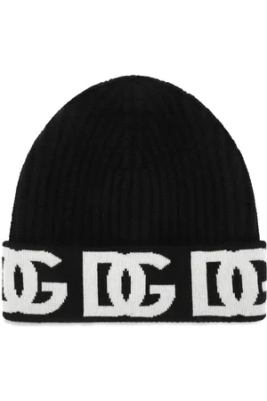 Dolce & Gabbana Jacquard logo beanie hat