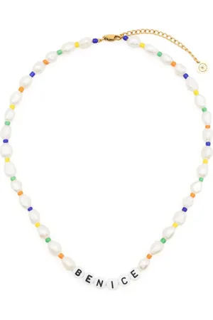 Sporty & Rich Be Nice pearl-bead necklace