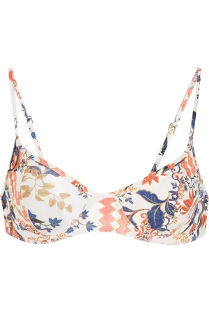 Lygia & Nanny Cassis graphic-print bikini top
