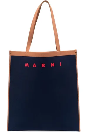 Marni Intarsia-logo tote bag